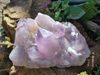 Natural Jacaranda Amethyst Quartz Clusters x 5 From Mumbwa, Zambia - Toprock Gemstones and Minerals 