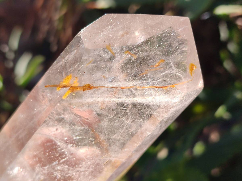 Polished Rainbow Veil Quartz Crystals x 6 From Madagascar - Toprock Gemstones and Minerals 