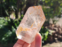 Polished Rainbow Veil Quartz Crystals x 6 From Madagascar