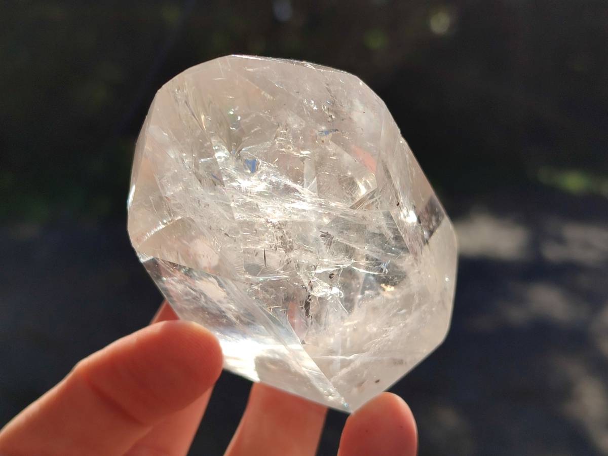 Polished Rainbow Veil Quartz Crystals x 6 From Madagascar - Toprock Gemstones and Minerals 