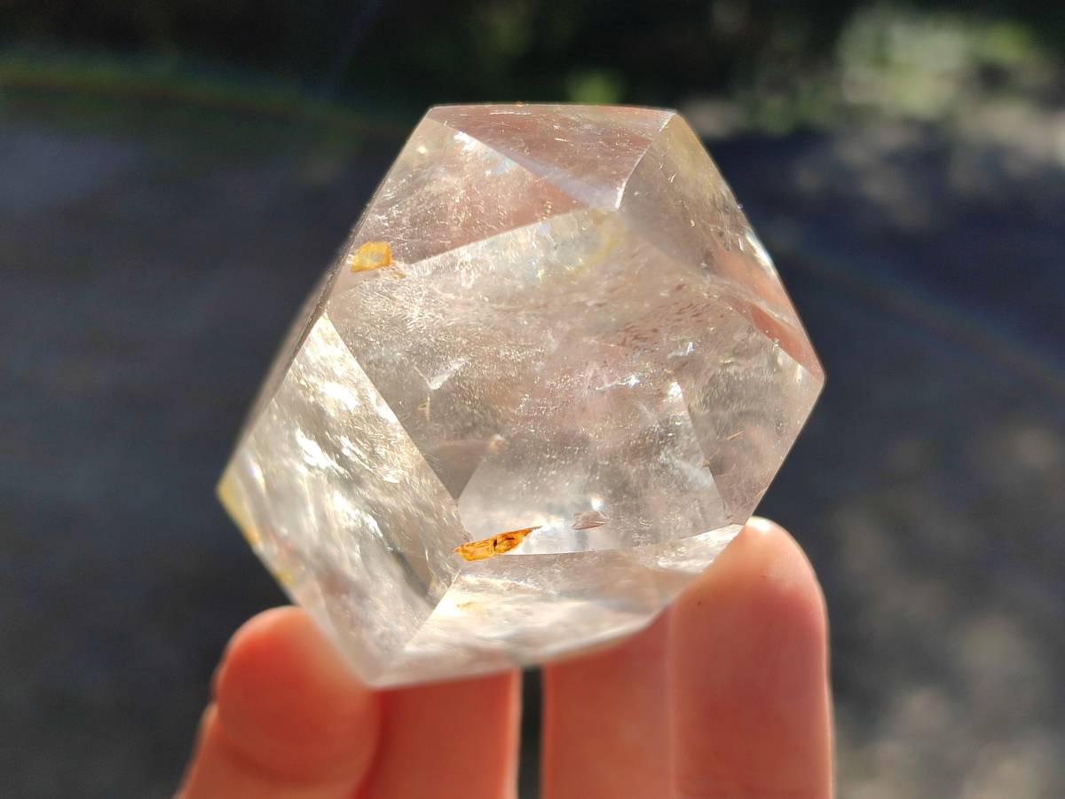 Polished Rainbow Veil Quartz Crystals x 6 From Madagascar - Toprock Gemstones and Minerals 