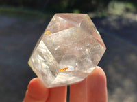 Polished Rainbow Veil Quartz Crystals x 6 From Madagascar