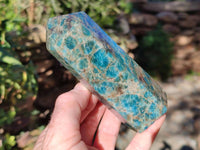 Polished Blue Apatite Points x 4 From Betroka, Madagascar - Toprock Gemstones and Minerals 