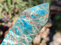 Polished Blue Apatite Points x 4 From Betroka, Madagascar - Toprock Gemstones and Minerals 