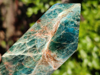 Polished Blue Apatite Points x 4 From Betroka, Madagascar - Toprock Gemstones and Minerals 