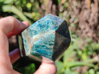Polished Blue Apatite Points x 4 From Betroka, Madagascar - Toprock Gemstones and Minerals 