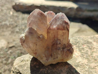 Natural Red Hematoid Quartz Clusters x 6 From Karoi, Zimbabwe