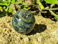 Polished Fossilized Stromatolite Jasper Spheres x 3 From Katsepy, Madagascar