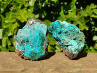 Natural Drusy Coated Chrysocolla Specimens x 3 From Lupoto Mine, Congo
