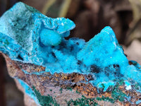 Natural Drusy Coated Chrysocolla Specimens x 3 From Lupoto Mine, Congo