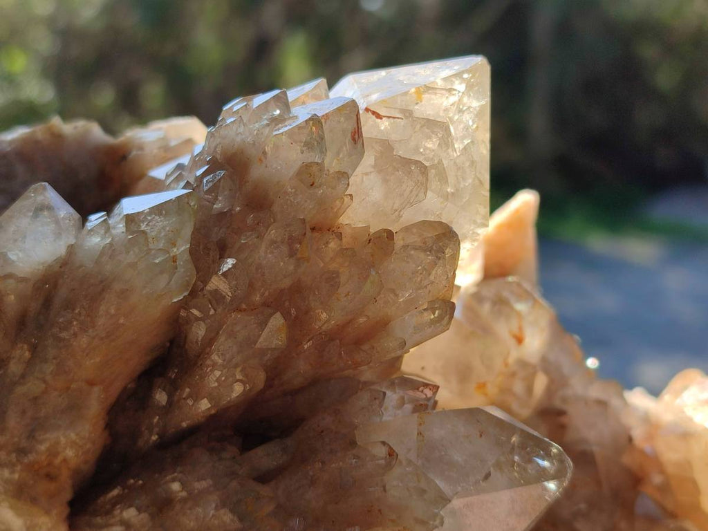 Natural Phantom Smokey Quartz Cluster x 1 From Luena, Congo - Toprock Gemstones and Minerals 