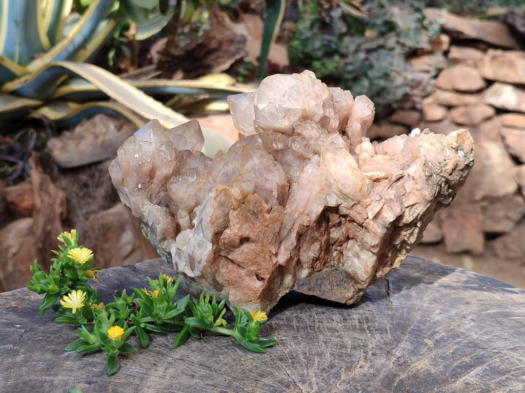 Natural Phantom Smokey Quartz Cluster x 1 From Luena, Congo - Toprock Gemstones and Minerals 