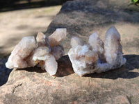 Natural Fairy Spirit Quartz Clusters x 12 From Boekenhouthoek, South Africa