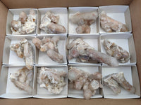 Natural Fairy Spirit Quartz Clusters x 12 From Boekenhouthoek, South Africa