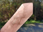 Polished Double Terminated Rose Quartz Points x 6 Madagascar - Toprock Gemstones and Minerals 