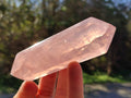 Polished Double Terminated Rose Quartz Points x 6 Madagascar - Toprock Gemstones and Minerals 