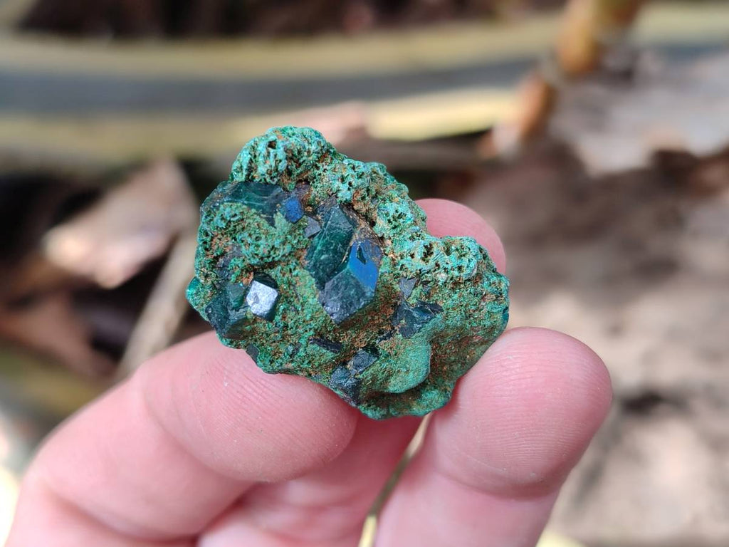 Natural Dioptase on Dolomite Matrix Specimens x 22 From Likasi, Congo - Toprock Gemstones and Minerals 
