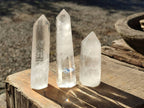 Polished Clear Quartz Crystals x 13 From Madagascar - Toprock Gemstones and Minerals 
