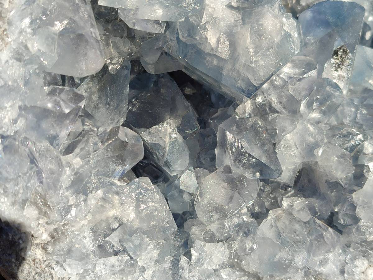 Natura Celestite Geode Specimen x 1 From Sakoany, Madagascar - Toprock Gemstones and Minerals 