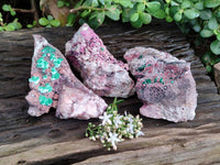Natural Drusy Salrose on Dolomite Matrix Specimens x 3 From Kakanda, Congo