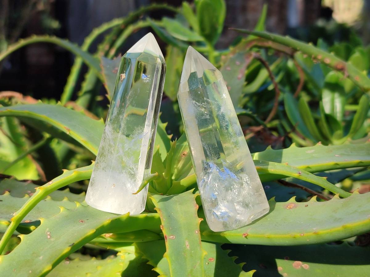 Polished Clear Quartz Crystals x 24 From Madagascar - Toprock Gemstones and Minerals 