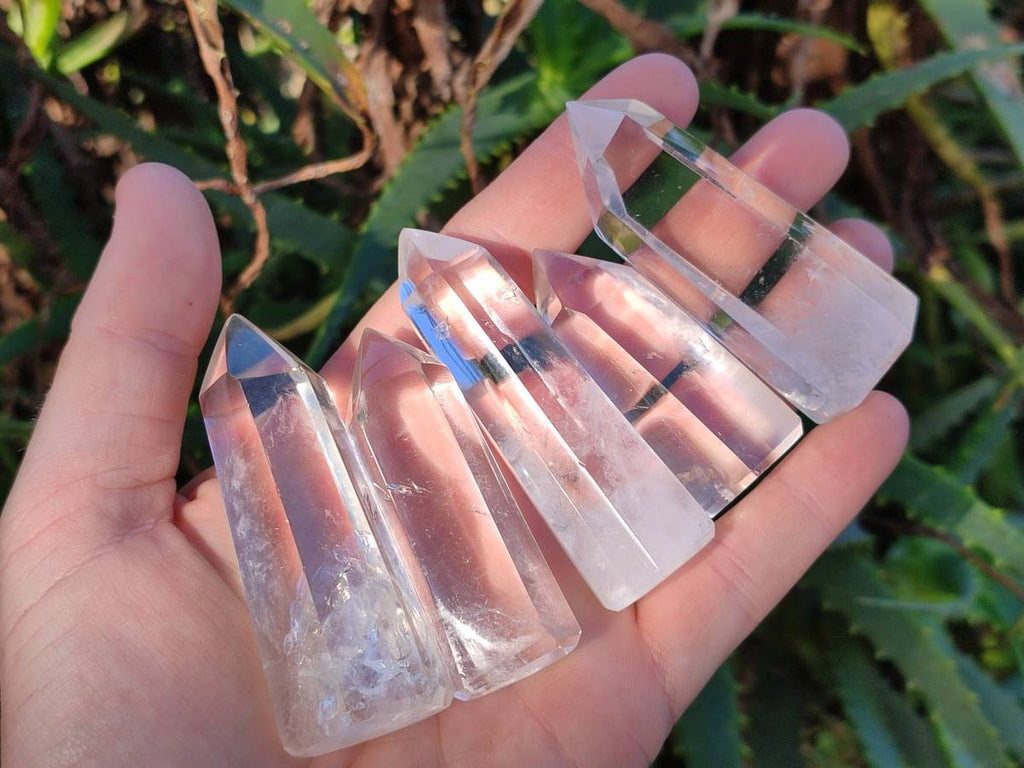 Polished Clear Quartz Crystals x 24 From Madagascar - Toprock Gemstones and Minerals 