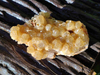 Natural Golden Limonite Quartz Clusters x 12 From Solwezi, Zambia