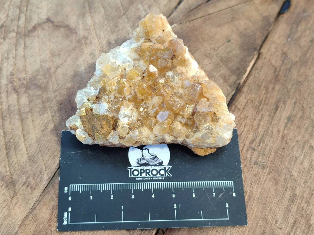 Natural Golden Limonite Quartz Clusters x 12 From Solwezi, Zambia - Toprock Gemstones and Minerals 