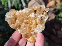 Natural Golden Limonite Quartz Clusters x 12 From Solwezi, Zambia