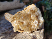 Natural Golden Limonite Quartz Clusters x 12 From Solwezi, Zambia