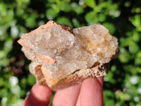 Natural Golden Limonite Quartz Clusters x 12 From Solwezi, Zambia