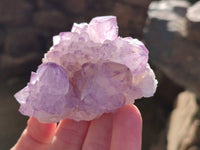 Natural Amethyst Spirit Quartz Clusters x 12 From Boekenhouthoek, South Africa
