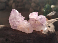 Natural Amethyst Spirit Quartz Clusters x 12 From Boekenhouthoek, South Africa