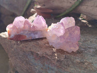 Natural Amethyst Spirit Quartz Clusters x 12 From Boekenhouthoek, South Africa