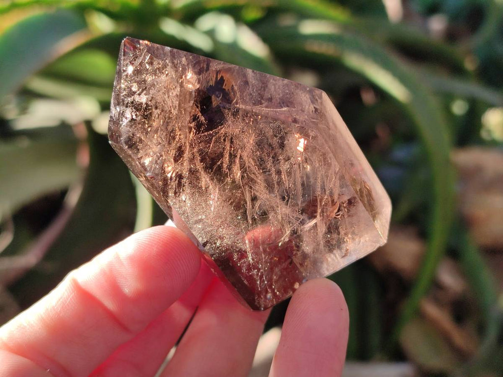 Polished Clear And Smokey Quartz Crystals x 6 From Madagascar - Toprock Gemstones and Minerals 
