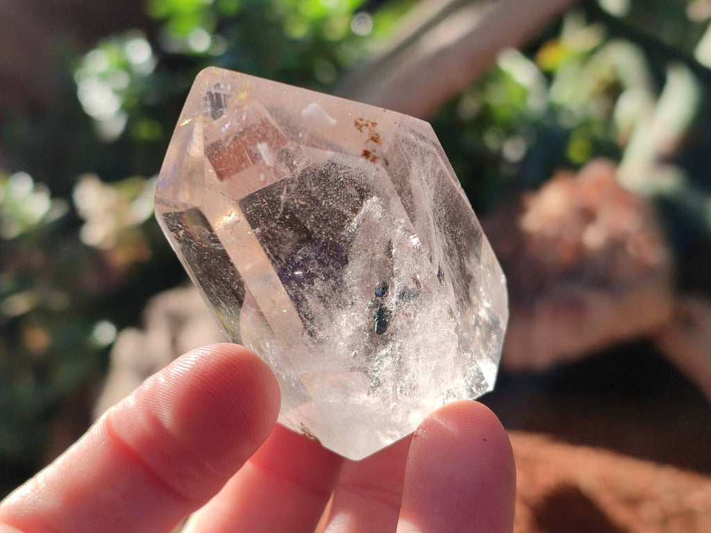 Polished Clear And Smokey Quartz Crystals x 6 From Madagascar - Toprock Gemstones and Minerals 