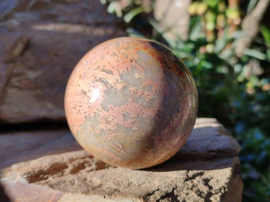 Polished Runestone Feldspar Spheres x 3 From Kings Ranch, Zimbabwe - Toprock Gemstones and Minerals 