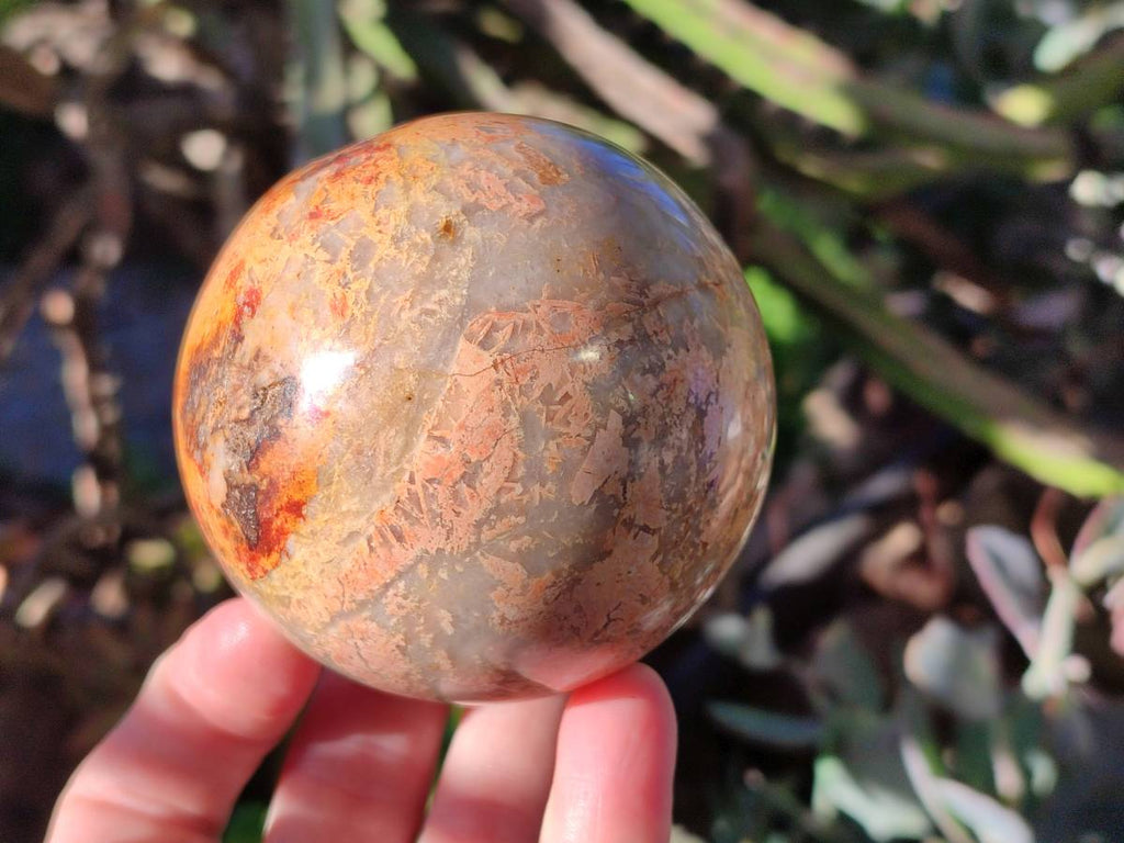 Polished Runestone Feldspar Spheres x 3 From Kings Ranch, Zimbabwe - Toprock Gemstones and Minerals 