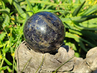 Polished Iolite Spheres x 2 From Ambatofinandrahana, Madagascar