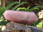 Polished Double Terminated Rose Quartz Points x 5 Madagascar - Toprock Gemstones and Minerals 