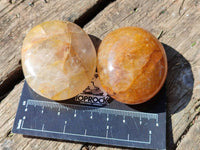 Polished Golden Healer Quartz Palm Stones x 20 From Madagascar