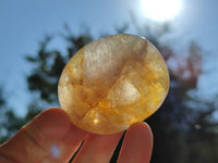 Polished Golden Healer Quartz Palm Stones x 20 From Madagascar