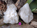 Natural Cascading Pineapple Candle Quartz Clusters x 2 From Madagascar - Toprock Gemstones and Minerals 