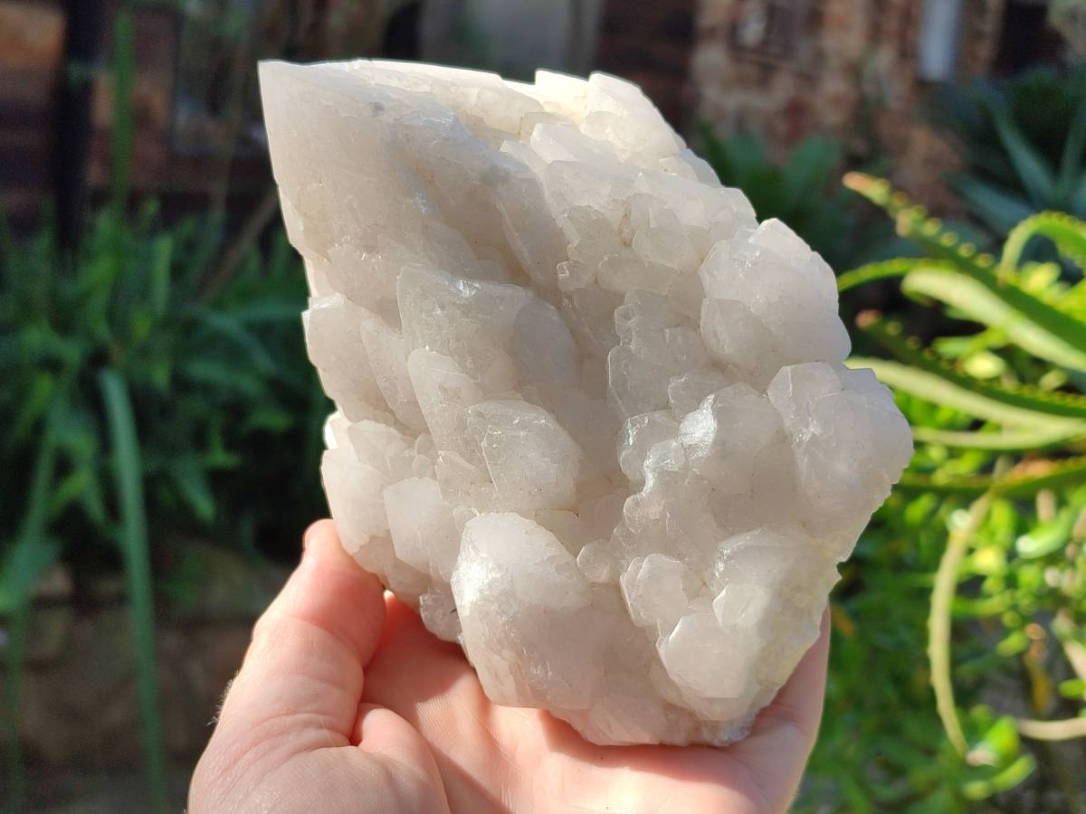 Natural Cascading Pineapple Candle Quartz Clusters x 2 From Madagascar - Toprock Gemstones and Minerals 