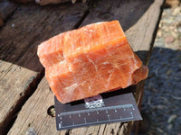 Natural Sunset Orange Calcite Specimens x 4 From Spitzkop, Namibia