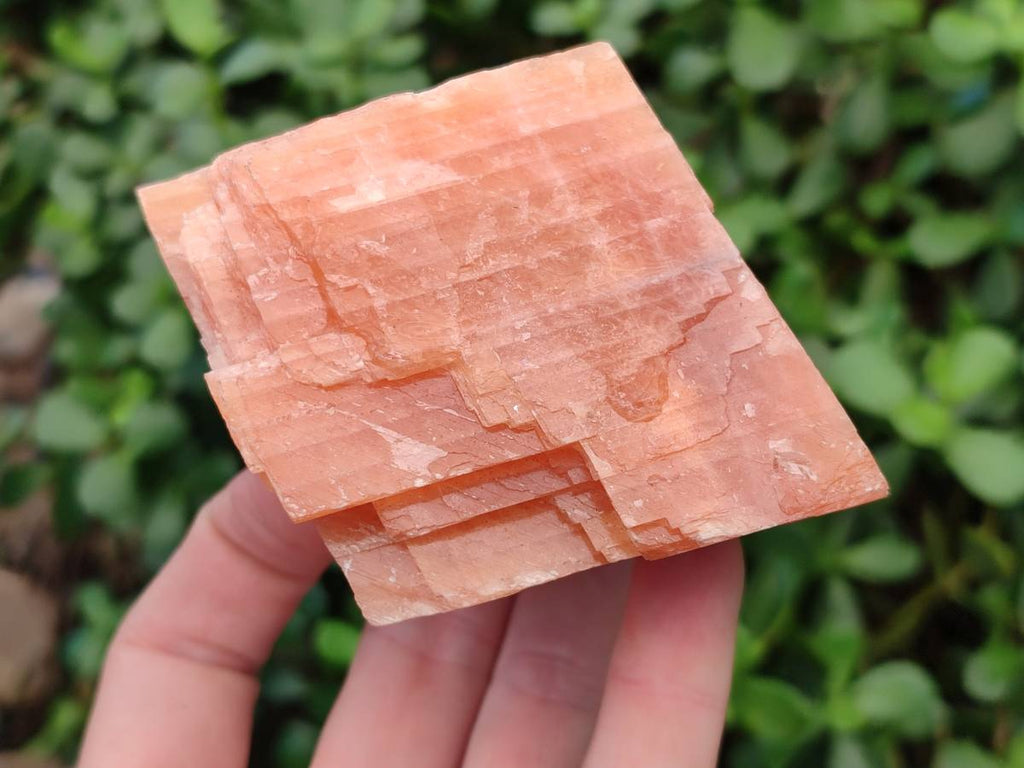 Natural Sunset Orange Calcite Specimens x 4 From Spitzkop, Namibia - Toprock Gemstones and Minerals 