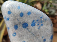 Polished Blue Spinel Spotted Standing Free Forms x 2 From Madagascar