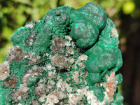 Natural Ball Malachite and Drusi Quartz On Dolomite Matrix Specimens x 2 From Kambove, Congo