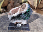 Natural Ball Malachite and Drusi Quartz On Dolomite Matrix Specimens x 2 From Kambove, Congo - Toprock Gemstones and Minerals 