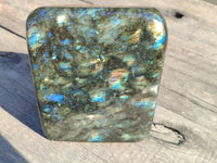 Polished Labradorite Standing Free Form x 1 From Tulear, Madagascar - Toprock Gemstones and Minerals 